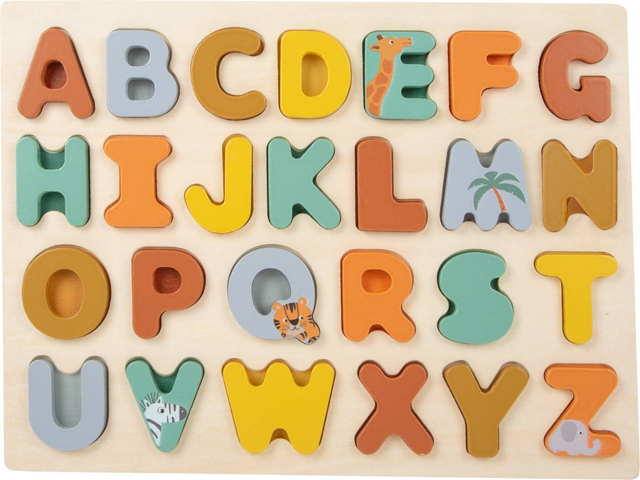 Alfabet Puslespill  Small Foot - ABCs Puzzle "Safari"