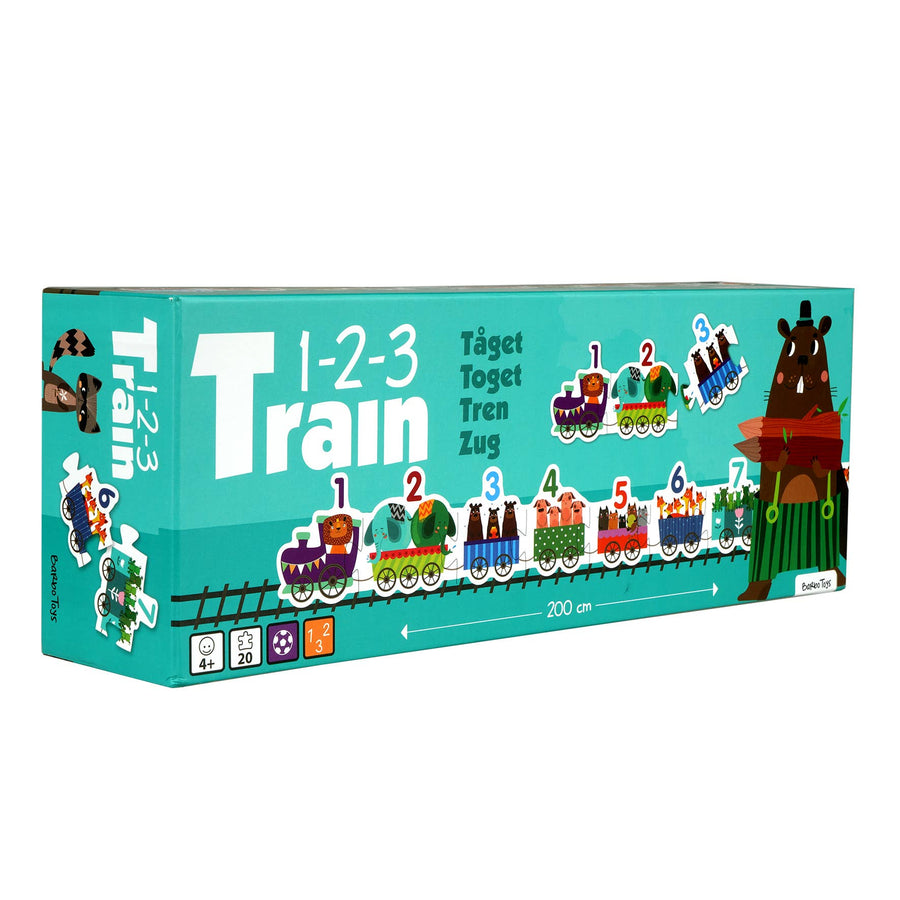 Lær Tall Puslespill- 123 Tog (INT) Barbo Toys