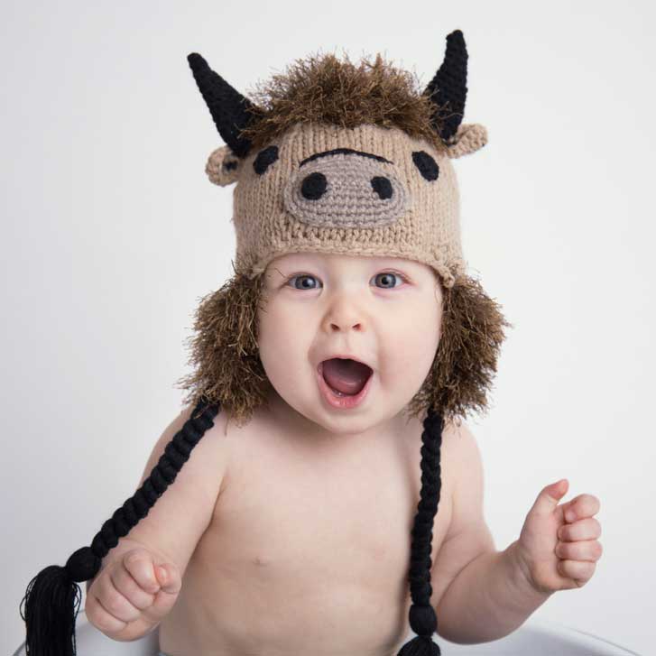 Buffalo Beanie Hat - Huggalugs Lue - kidsverden.no