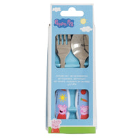 Peppa Pig Bestikk 2-pk Elliptical Metallic Cutlery