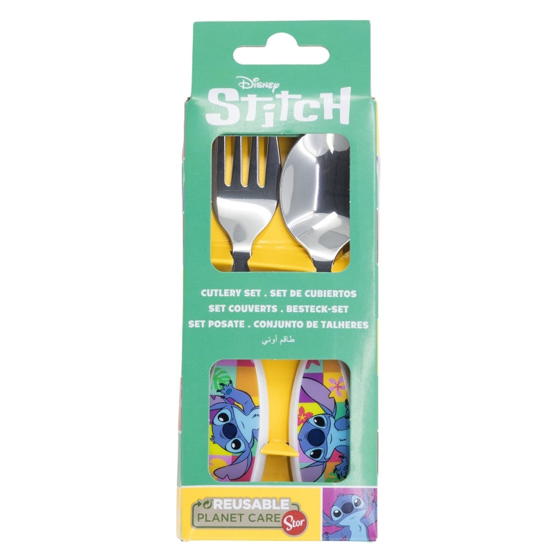 Stitch Bestikk 2-pk Elliptical Metallic Cutlery