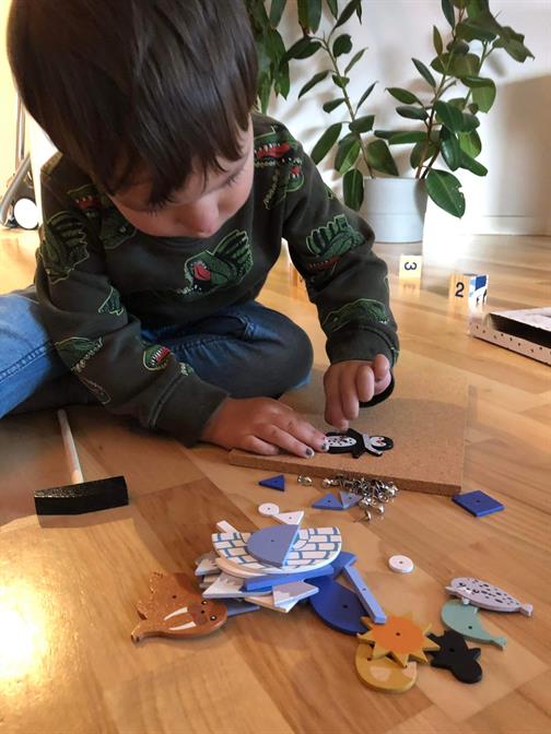 Hammer Mosaikk med Pingvin - Magni Bankesett