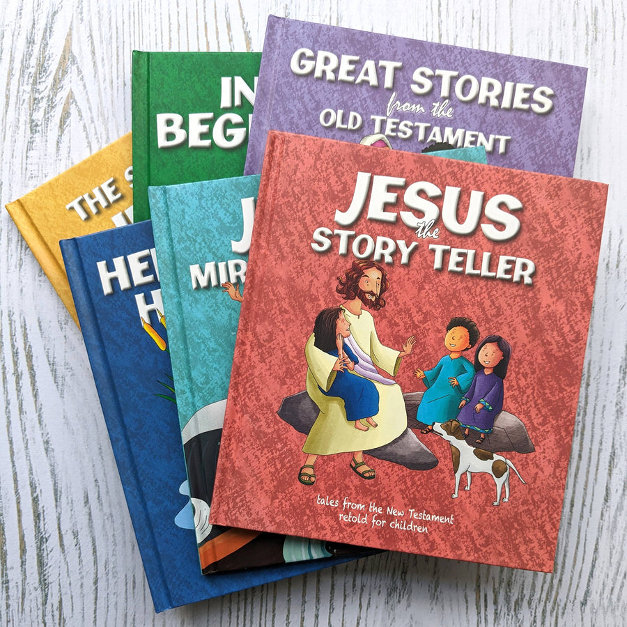 6-pk Bibelhistorier Barn -  English Bible Stories