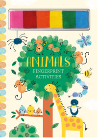 Animals Fingerprint Activities Book – 6 Farger - kidsverden.no