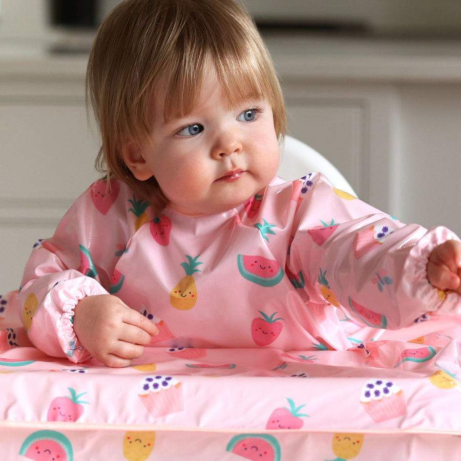 Bibetta Wipeezee® XL Coverall-smekke Rosa/Blå - kidsverden.no