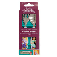 Disney Princess Bestikk 2-pk Elliptical Metallic Cutlery