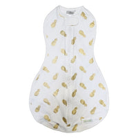 Woombie Babysvøp 0-3m - Pineapple Swaddle - kidsverden.no