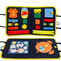 Busy Bag Montessori med Klokka og Puslespill - kidsverden.no