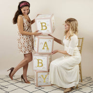 Boho Baby Block Box til Baby Shower , Bursdag, Dåp