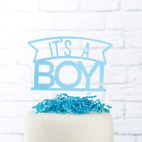 It's a boy Cake Topper - kidsverden.no