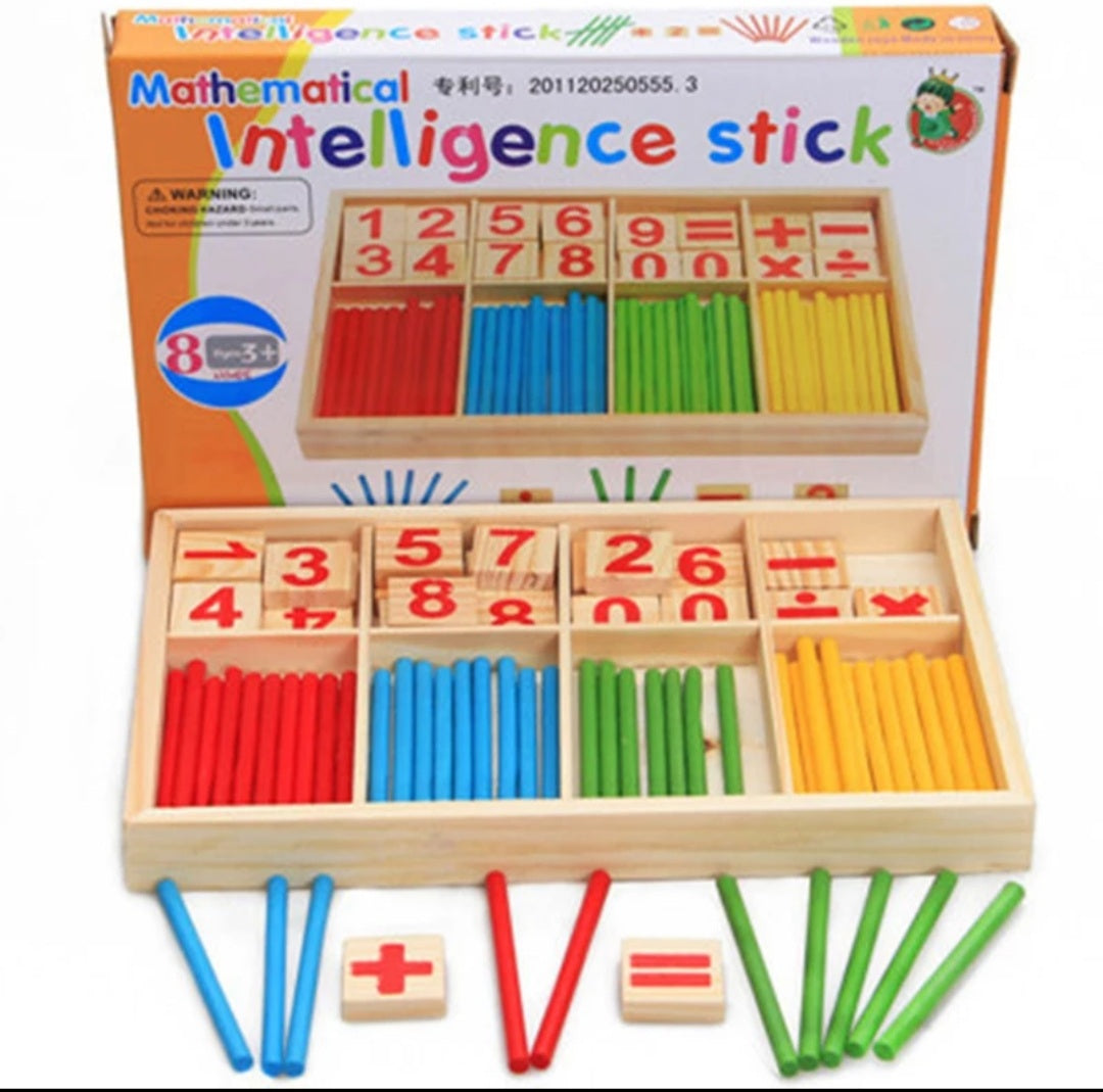 Intelligence Sticks - Blokker, Tall, Farger, Pinner og Matematikk