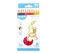 24 Colouring Pencil Hexagonal - Europrice - kidsverden.no