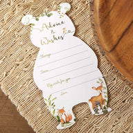 Babyshower Advice Card and Game - Woodland