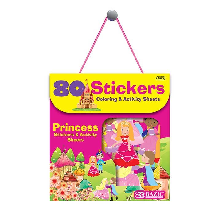 80 Klistremerker - Princess Stickers
