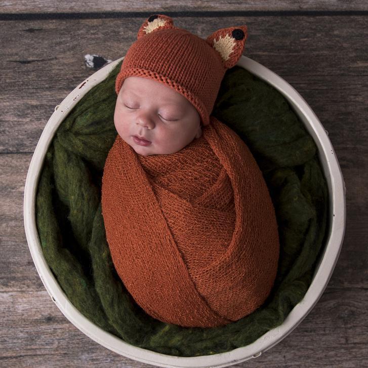 Nyfødt Rev Beanie Hat - Huggalugs Lue - kidsverden.no