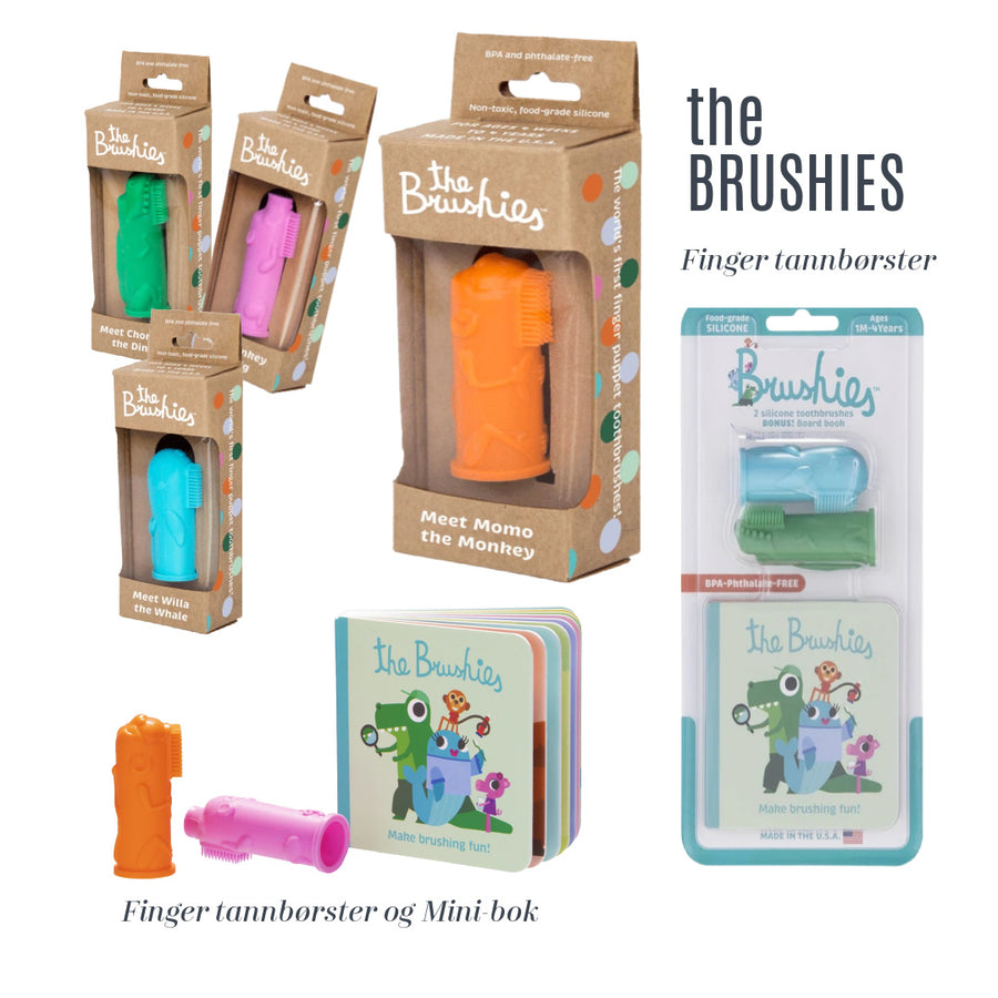 Finger tannbørster - The Brushies